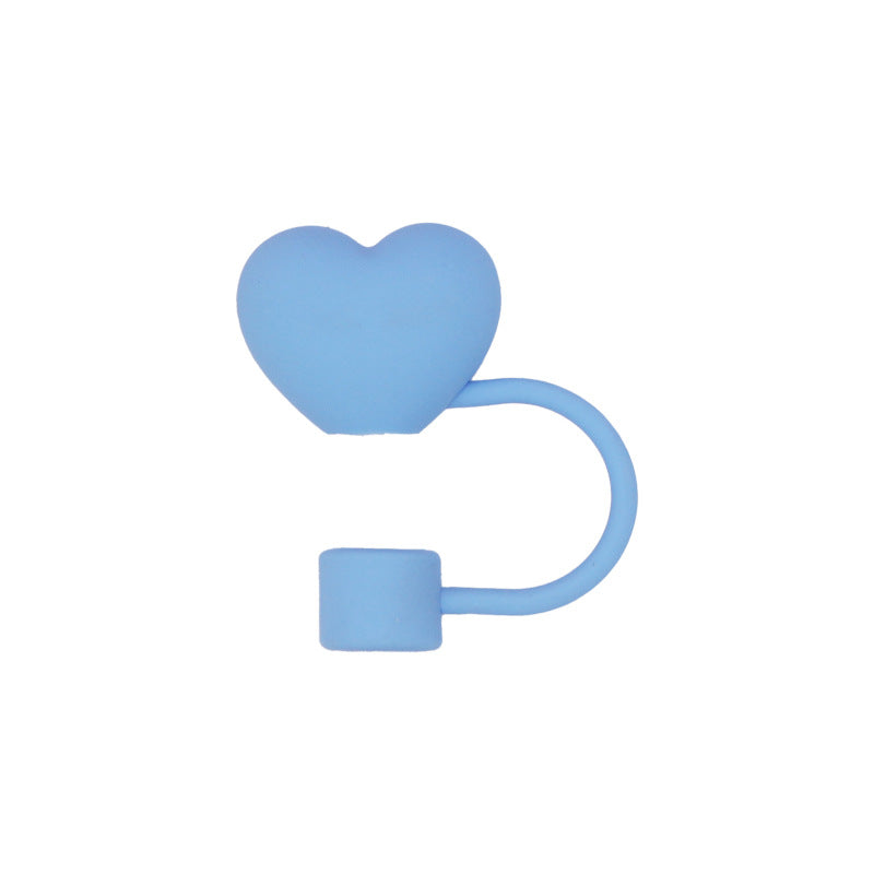 Wholesale 10mm Silicone Straw Cap Love Straw Stopper